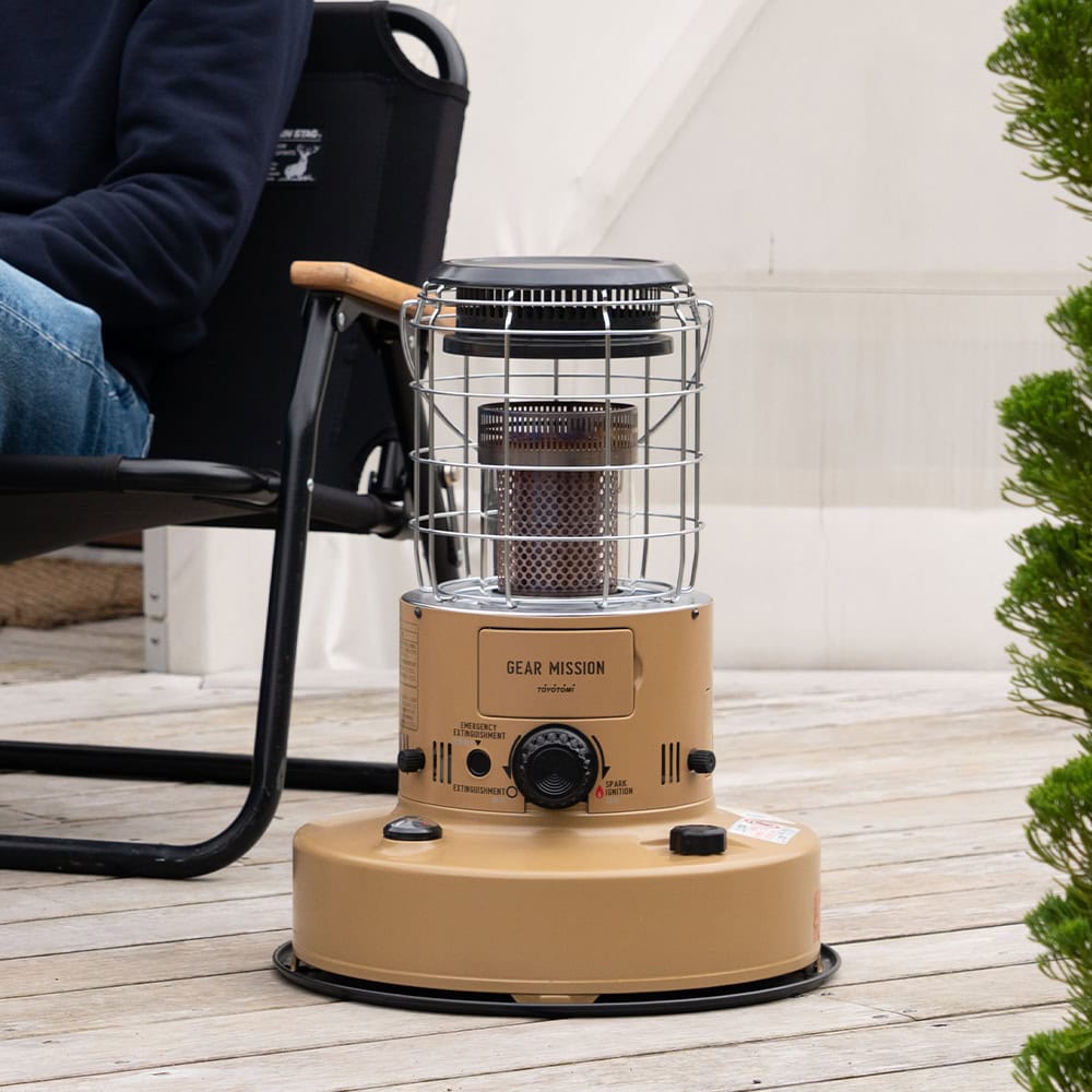 Efficient outdoor portable propane heater for camping, patio, and outdoor spaces.