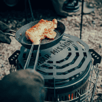 High-quality portable stove with grill, perfect for outdoor cooking adventures.