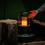 Compact Toyotomi heater providing efficient heat for outdoor camping and tent heating solutions.